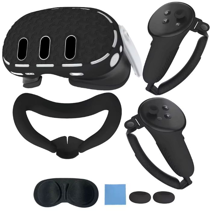 ست محافظ سیلیکونی ۶ تکه لوازم جانبی واقعیت مجازی مناسب Meta Quest 3