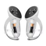 کاور کنترلر متا کوئست 3 و 3S با درپوش باتری و بند نگهدارنده سیلیکونی-1