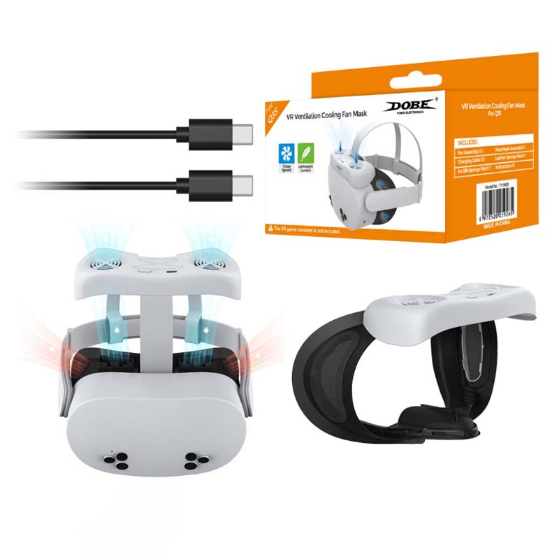 فیس کاور VR با فن خنک کننده صورت برند Dobe برای Meta Quest 3S