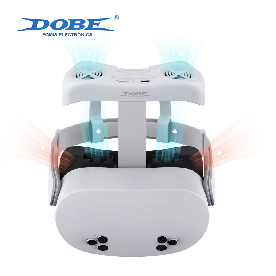 فیس کاور VR با فن خنک کننده صورت برند Dobe برای Meta Quest 3 و 3S