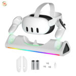داک شارژ سریع و استند RGB هدست Meta Quest 3 و 3S مدل JYS-MQ006 (3)