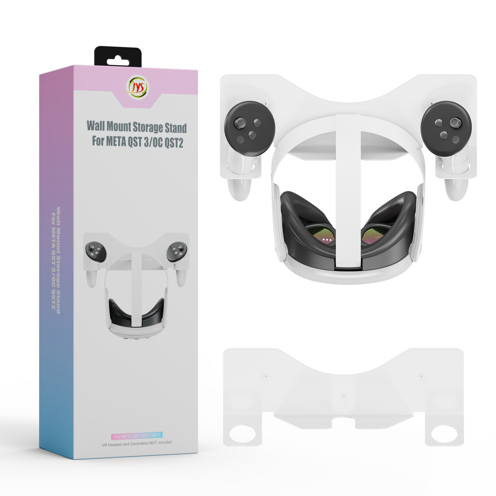 پایه دیواری نگهدارنده هدست Meta Quest 3 و Oculus Quest 2 مدل JYS-MQ005
